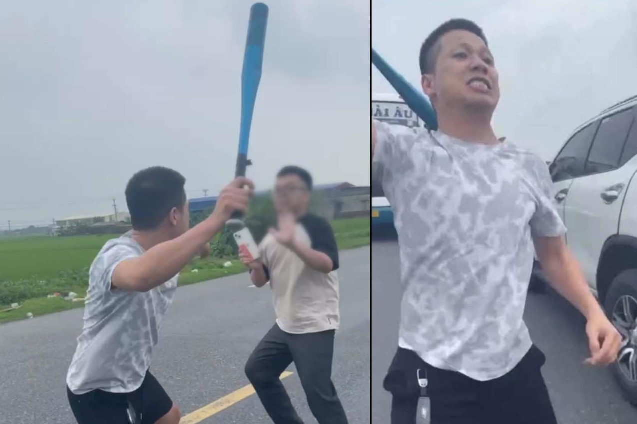 Tình huống pháp lý vụ tài xế dùng gậy bóng chày đánh người ở Thái Bình