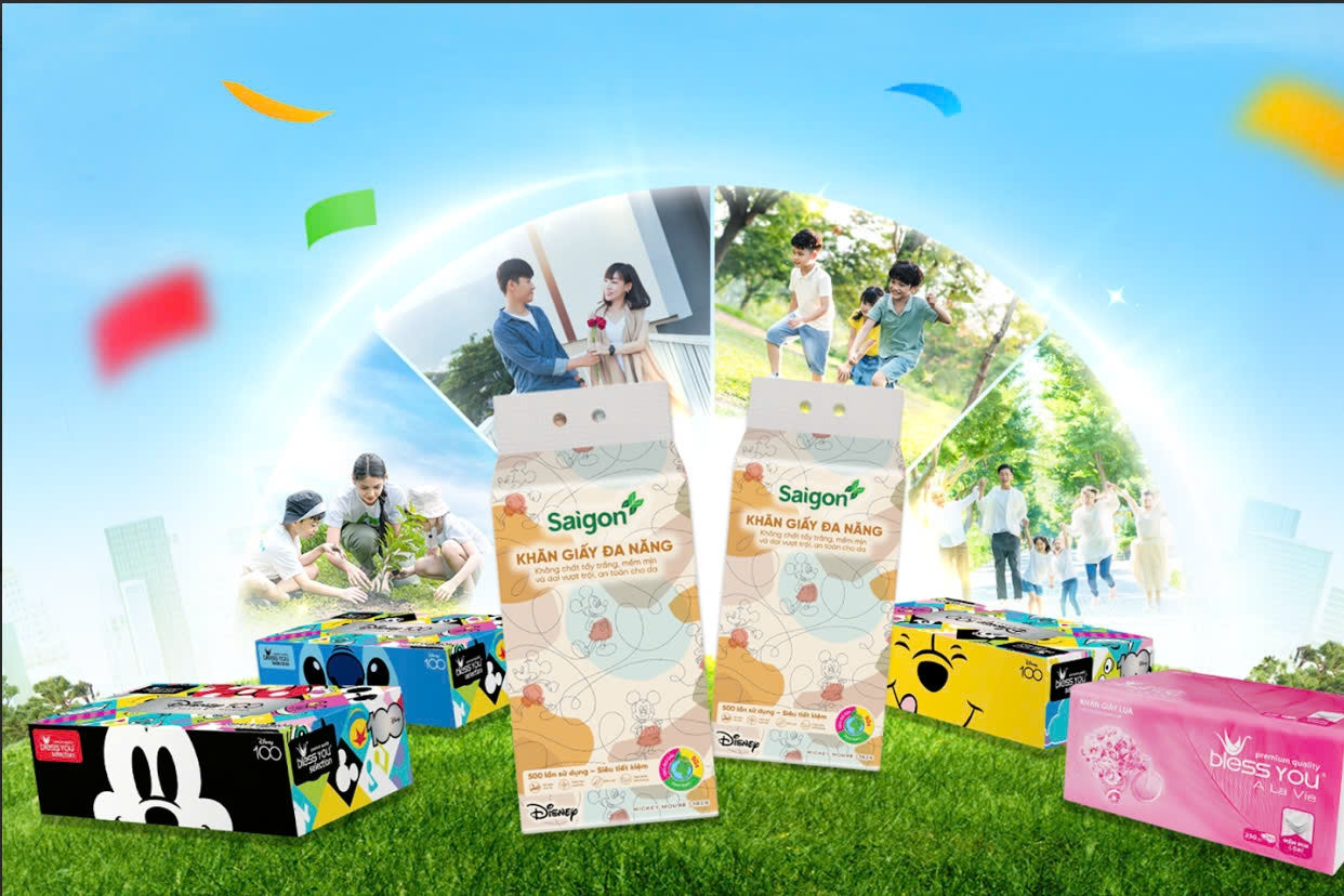 Giấy Sài Gòn lan toả thông điệp yêu thương