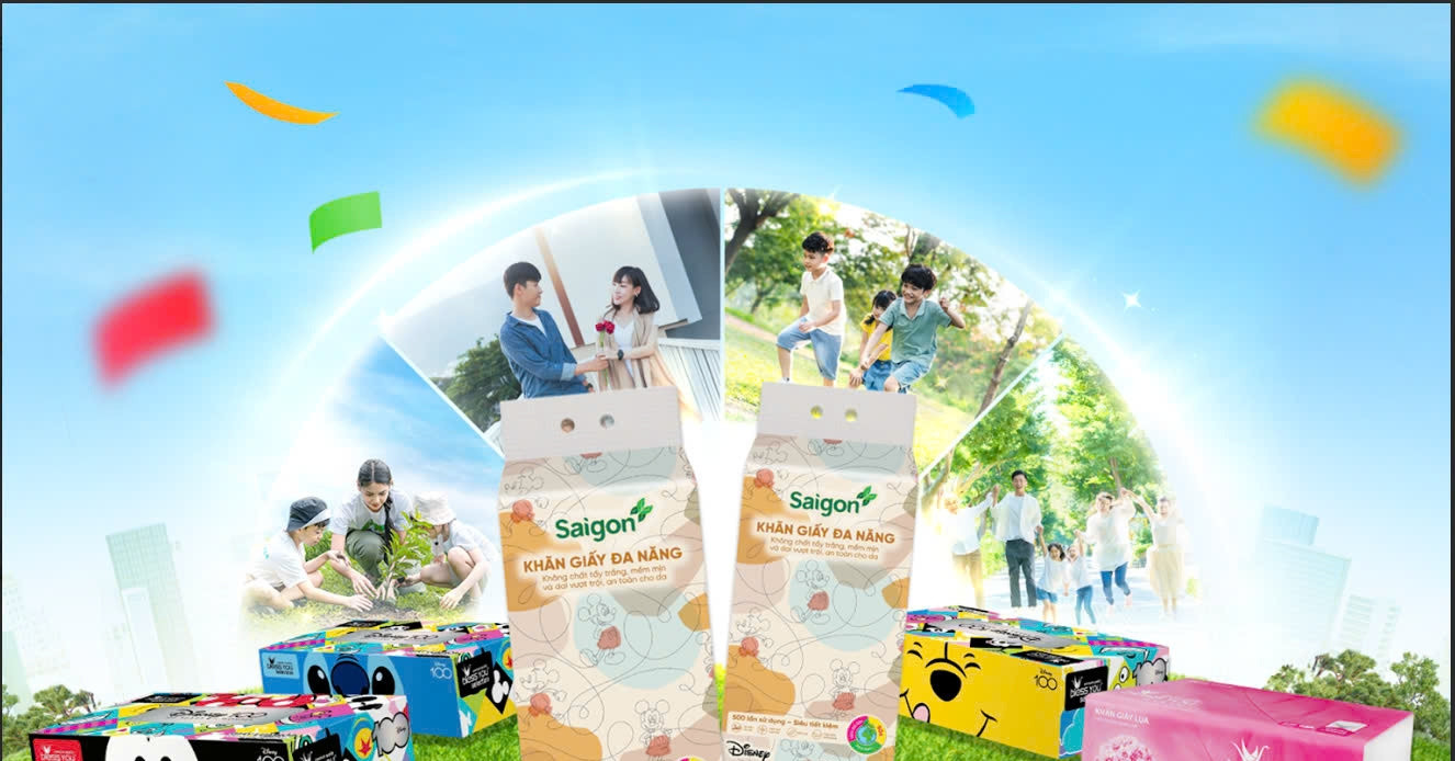 Giấy Sài Gòn lan toả thông điệp yêu thương