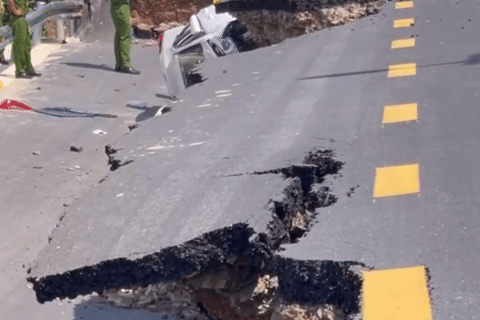 Công an điều tra vụ đường dẫn lên cầu ở Tây Ninh vừa khánh thành đã sụt lún