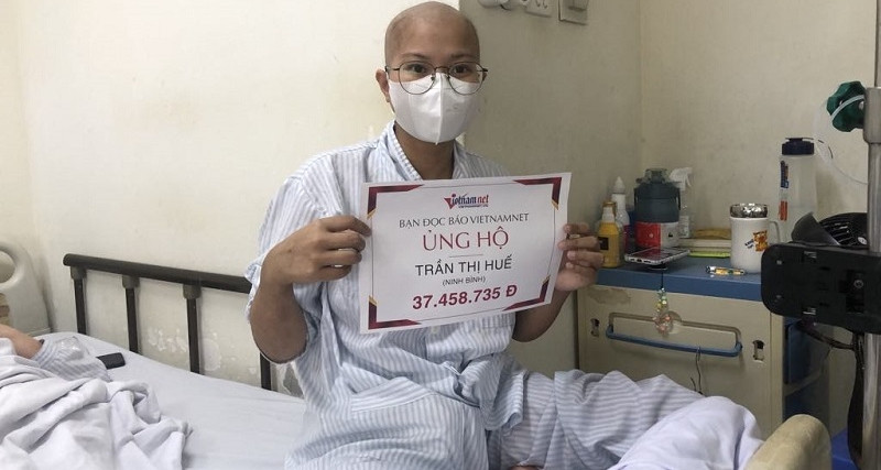 Bạn đọc ủng hộ em Trần Thị Huệ bị ung thư máu hơn 37 triệu đồng