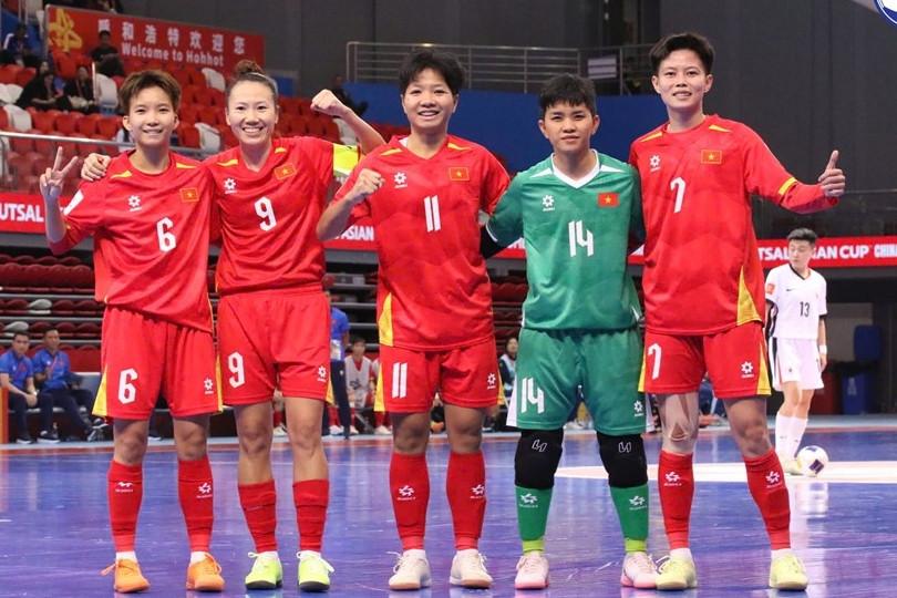 Xác định 4 cặp đấu tứ kết futsal nữ châu Á: Việt Nam gặp núi cao
