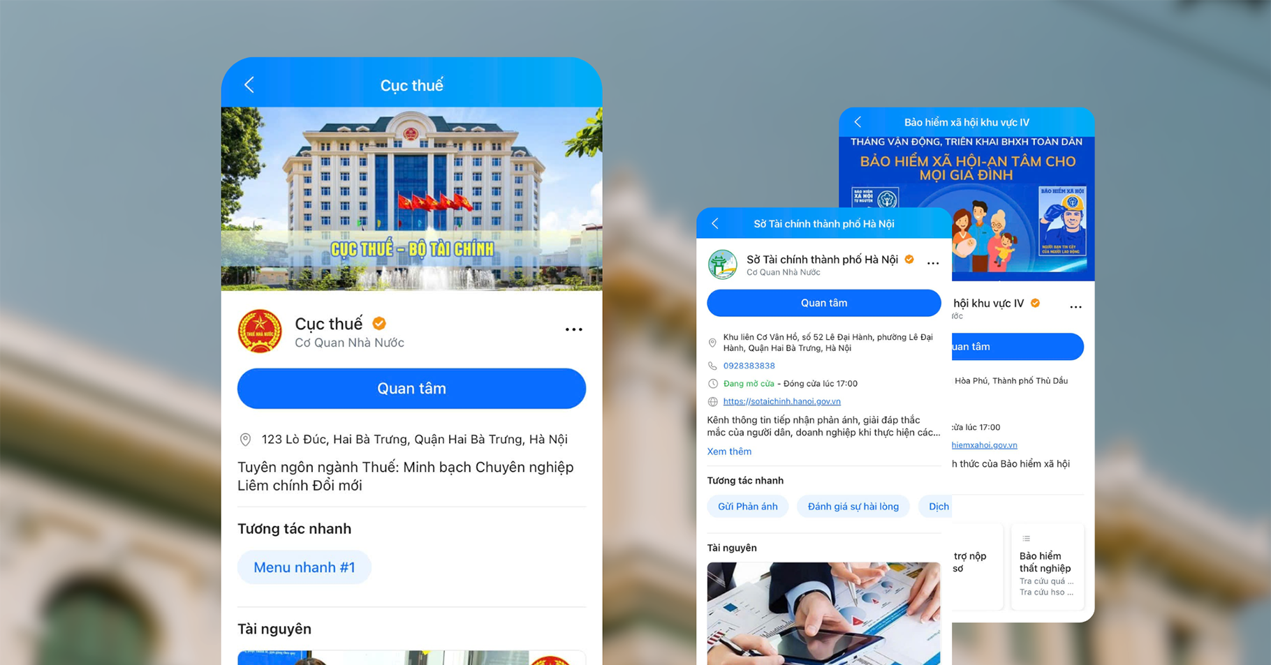 Những cơ quan nhà nước nào thay đổi thông tin tài khoản Zalo sau khi sáp nhập?