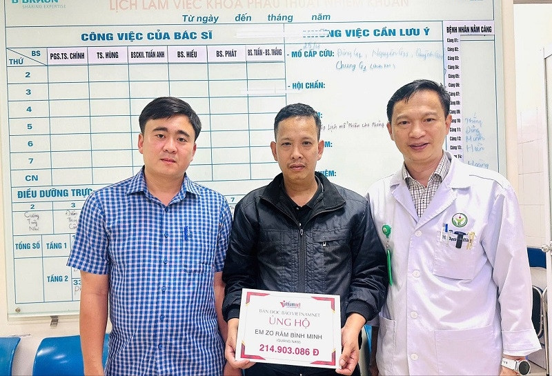 Em Zơ Râm Bình Minh bị tai nạn giao thông đã được xuất viện về nhà