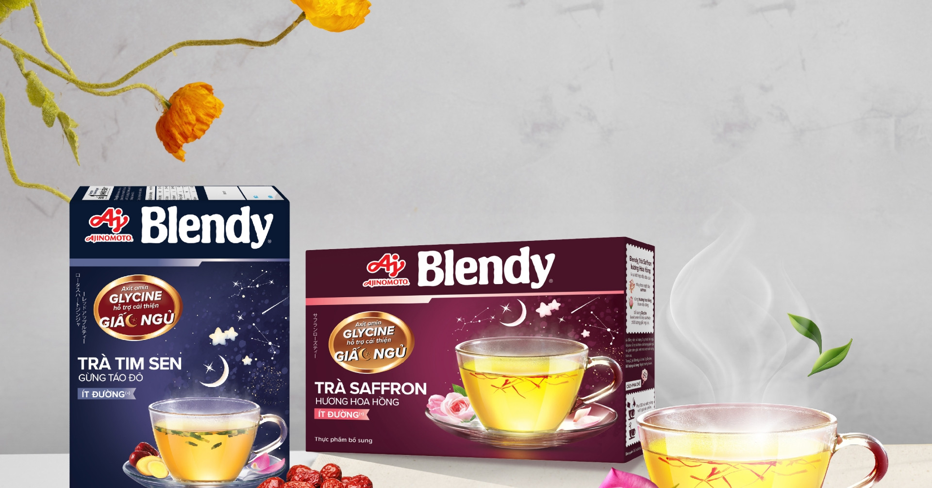 Ngủ ngon hơn với Axit amin Glycine trong Trà Blendy mới