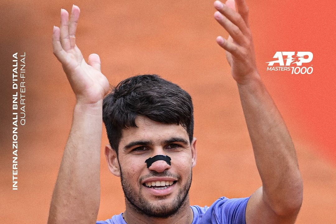 Carlos Alcaraz vào bán kết Rome Open 2025