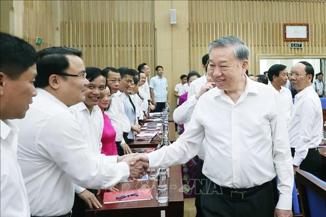 Tổng Bí thư Tô Lâm thăm và làm việc tại tỉnh Nghệ An