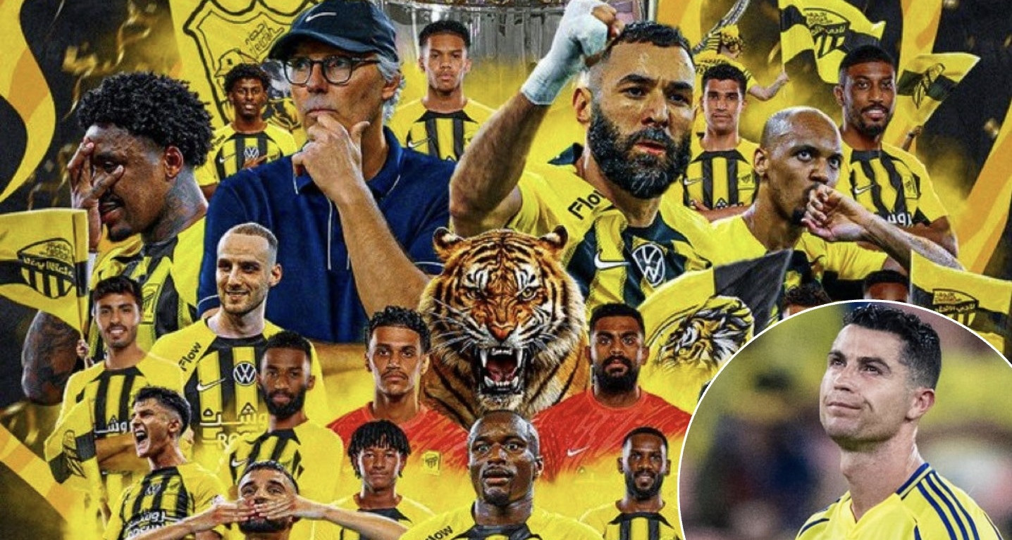 Benzema vô địch Saudi Pro League cùng Al Ittihad, Ronaldo thêm buồn