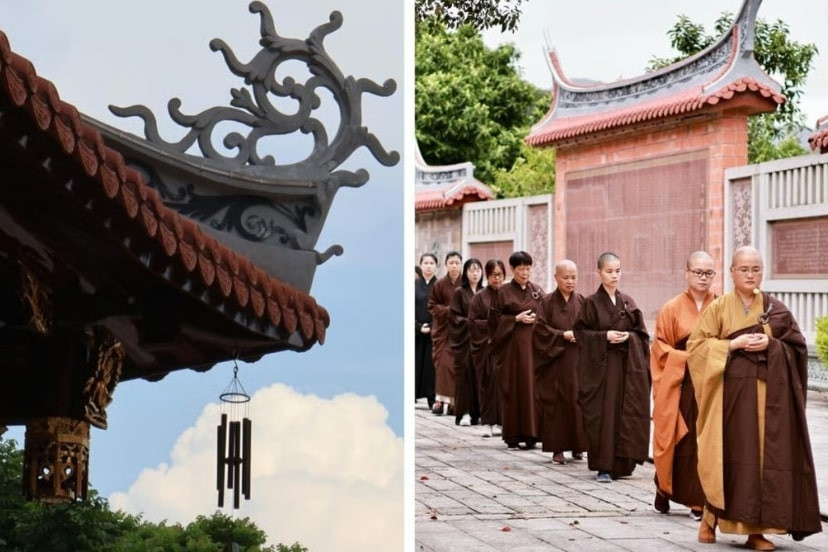 Ngôi chùa có tường gạch đỏ, mái cong, chỉ dành cho phụ nữ 'chữa lành' tâm hồn