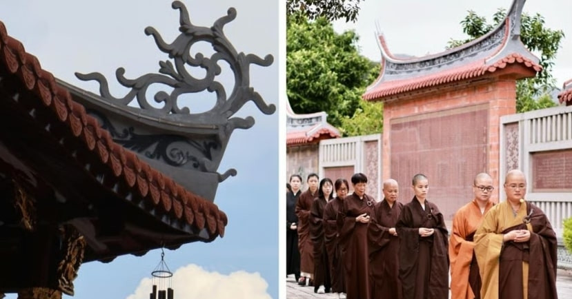 Ngôi chùa có tường gạch đỏ, mái cong, chỉ dành cho phụ nữ 'chữa lành' tâm hồn