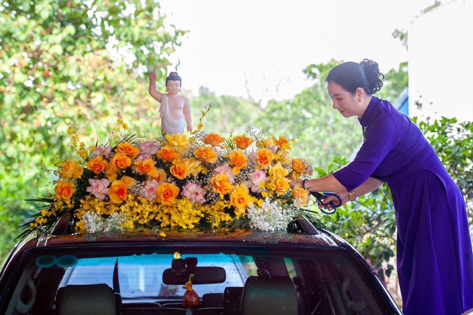 Người Hà Nam náo nức chờ cung rước xá lợi Phật về chùa Tam Chúc