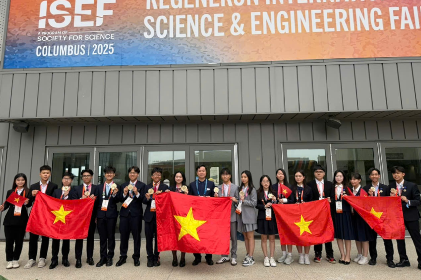 Việt Nam lập thành tích lịch sử tại Hội thi Khoa học kỹ thuật quốc tế 2025