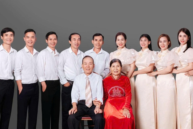 Vợ chồng ở Thanh Hóa có 10 con, 40 cháu chắt, mỗi lần tụ họp đông như hội