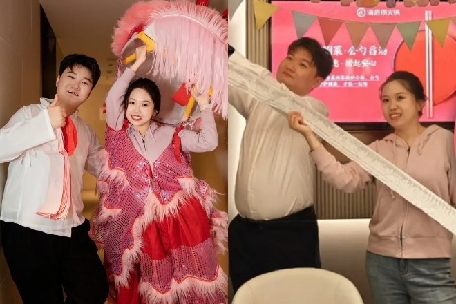 Cặp đôi tổ chức đám cưới tại nhà hàng lẩu, hóa đơn dài tới 2m