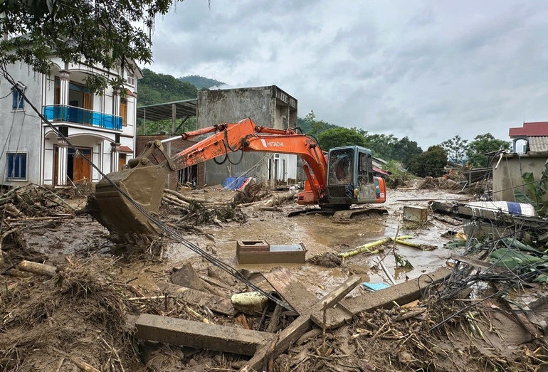 Hiện trường ngổn ngang sau trận lũ quét làm 4 người tử vong ở Bắc Kạn