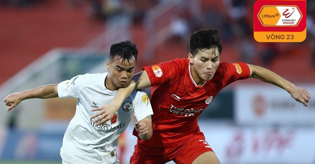 Kết quả bóng đá Bình Định vs Thể Công Viettel - Vòng 23 Vleague 2024/25