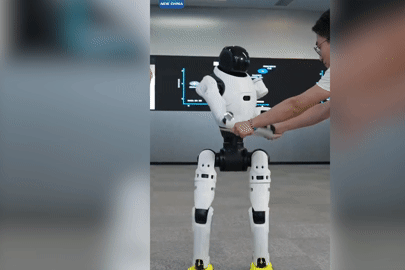 Xem robot hình người Trung Quốc tung 2 cú đấm sấm sét như võ sư