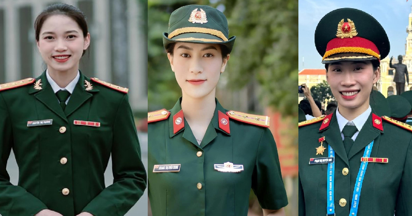 Sắc đẹp vạn người mê của dàn Hoa khôi bóng chuyền áo lính