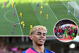Yamal vẽ siêu phẩm, Barca vẫn thua trong ngày nâng cúp vô địch