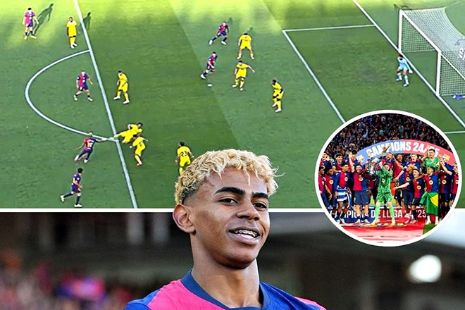 Yamal vẽ siêu phẩm, Barca vẫn thua trong ngày nâng cúp vô địch