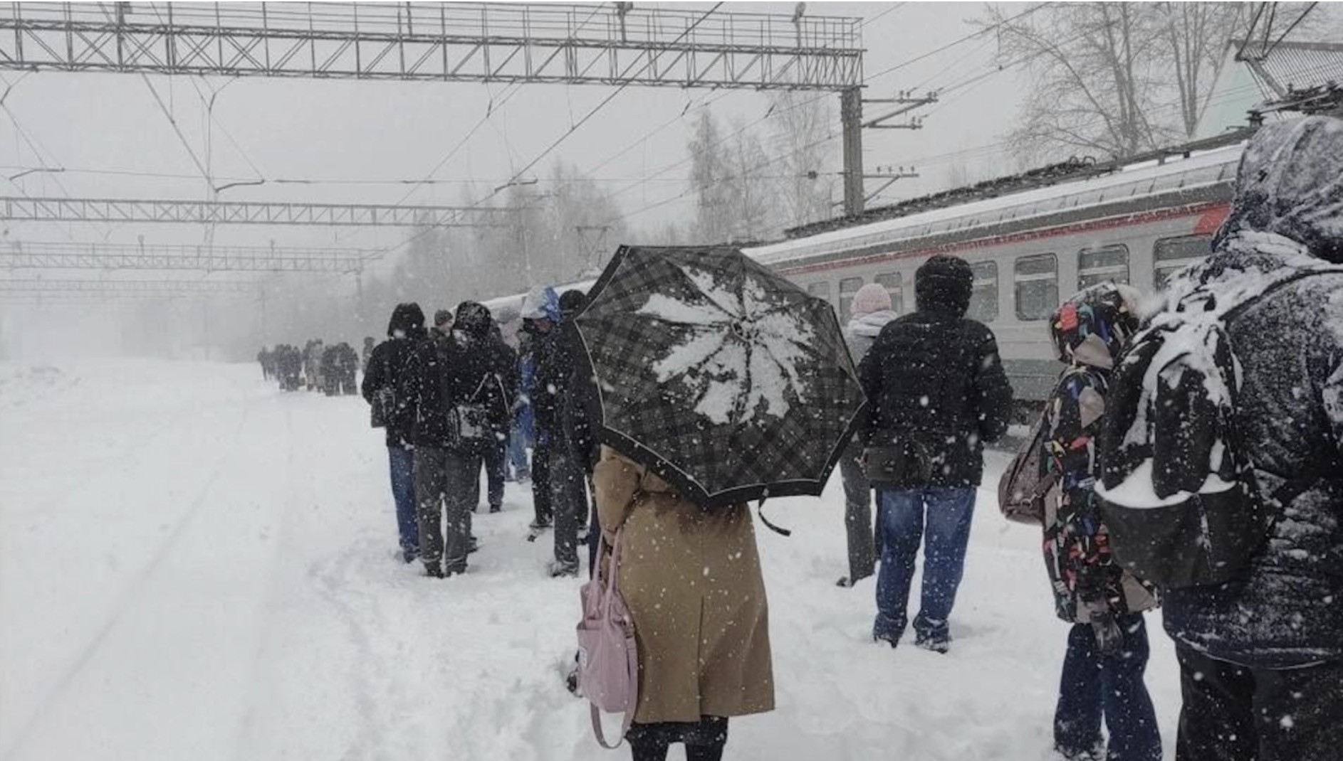 Tuyết phủ trắng Moscow. Ảnh: Moscow Times