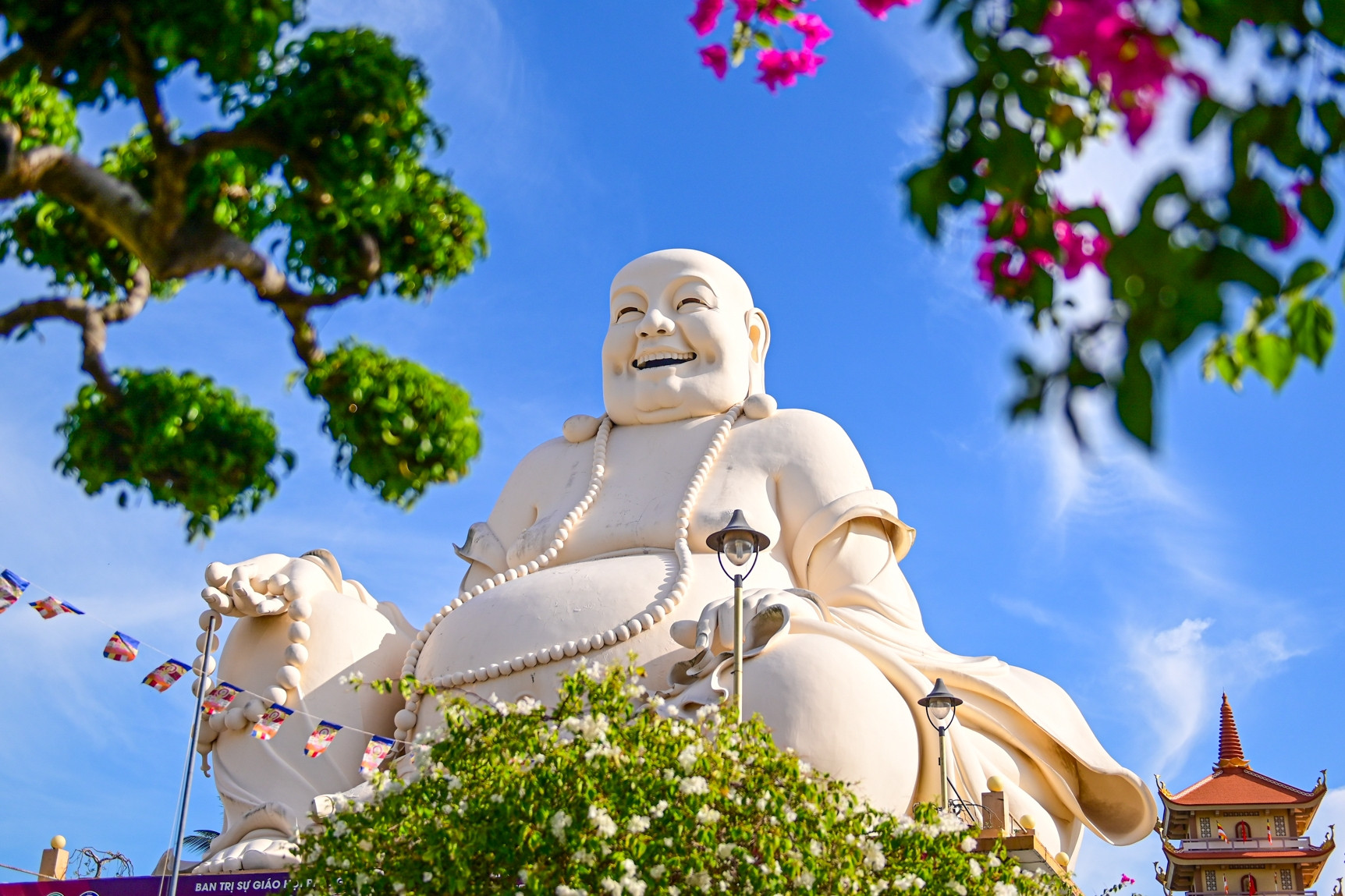 Những bức tượng phật khổng lồ ấn tượng thế giới trong ngôi chùa ở Tiền Giang