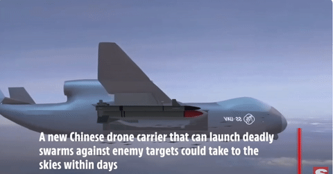 Trung Quốc triển khai "tàu sân bay UAV trên khô...