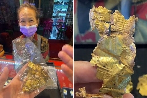 Người phụ nữ bất ngờ nhặt được cả 'mớ vàng' trên ruộng sắn