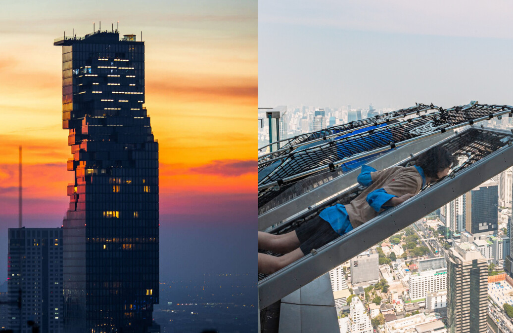 Du khách hồi hộp thử cảm giác 'rơi ra ngoài' từ tầng 75 của toà nhà chọc trời