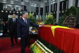 Lãnh đạo Đảng, Nhà nước tiễn biệt nguyên Chủ tịch nước Trần Đức Lương