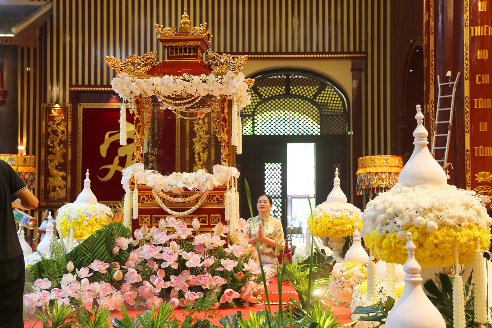 Vẻ đẹp thanh tịnh của cung Trúc Lâm tôn trí xá lợi Đức Phật ở Yên Tử