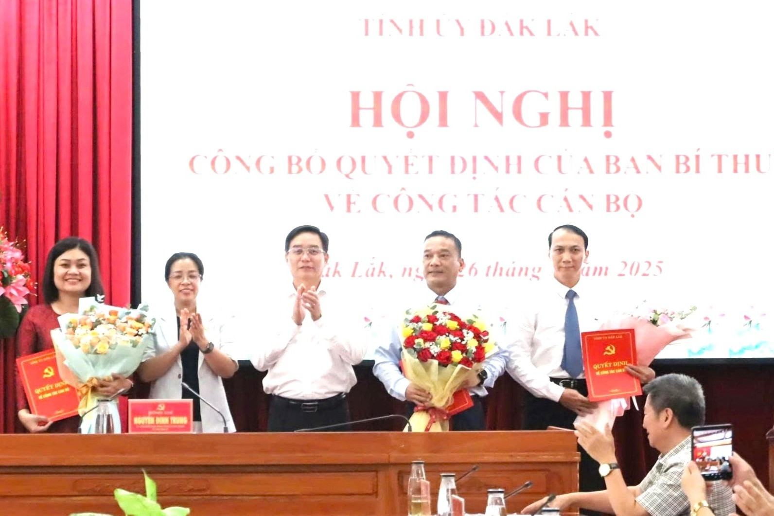 Ban Bí thư chuẩn y 3 nhân sự tham gia Ban Thường vụ Tỉnh ủy Đắk Lắk