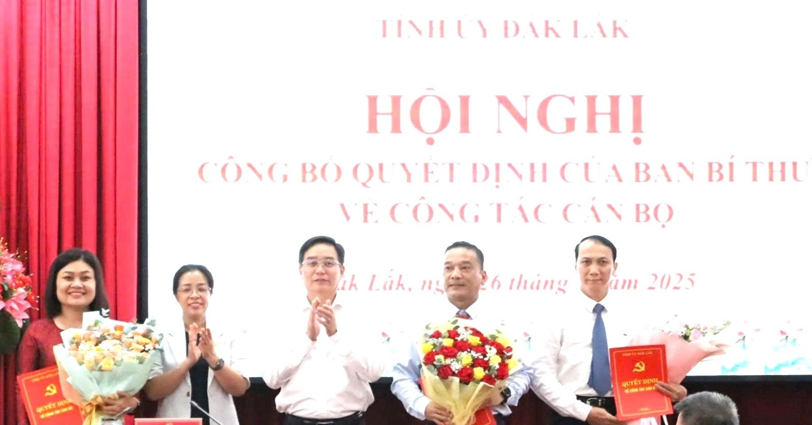 Ban Bí thư chuẩn y 3 nhân sự tham gia Ban Thường vụ Tỉnh ủy Đắk Lắk