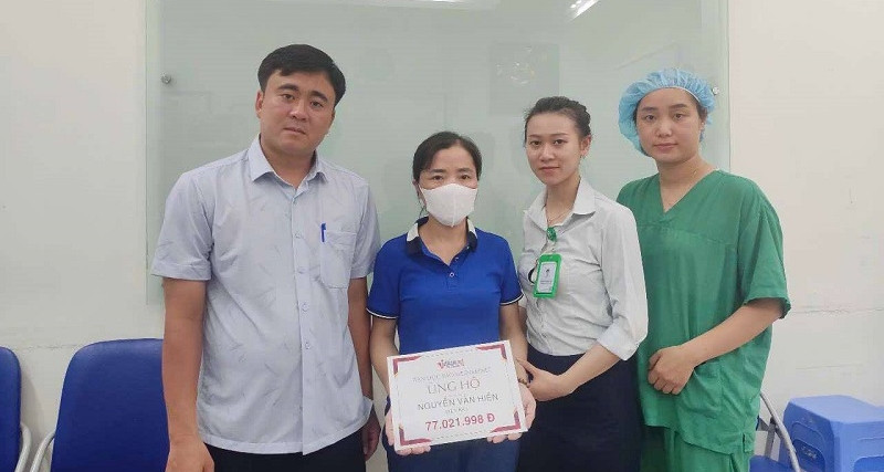 Bạn đọc giúp đỡ anh Nguyễn Văn Hiền bị tai nạn giao thông hơn 77 triệu đồng