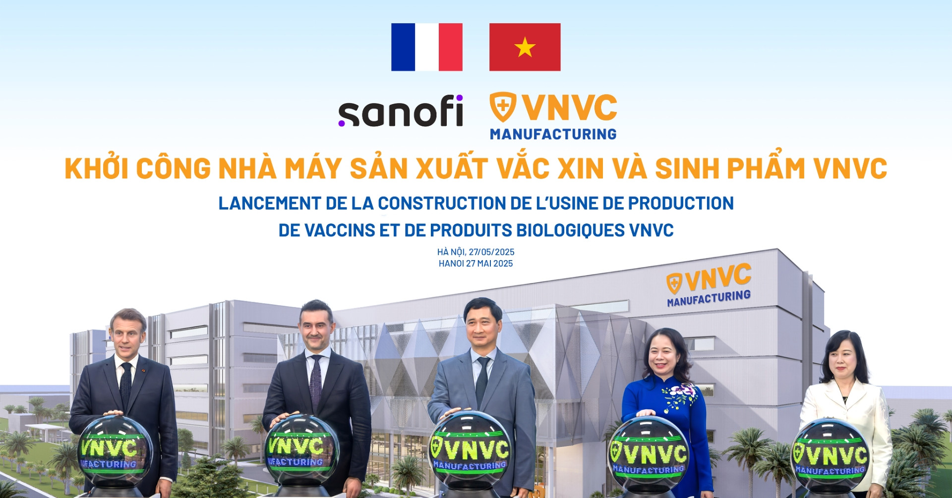 Khởi công Nhà máy Vắc xin và Sinh phẩm VNVC 2.000 tỷ đồng
