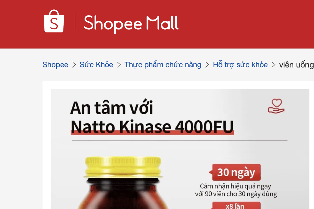 Loạt thực phẩm chức năng bị ngừng kinh doanh, gỡ thông tin trên Shopee, Lazada