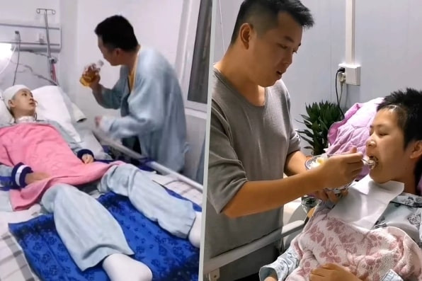 Chồng hết lòng chăm sóc, 'đánh thức' vợ sống thực vật khiến triệu người xúc động