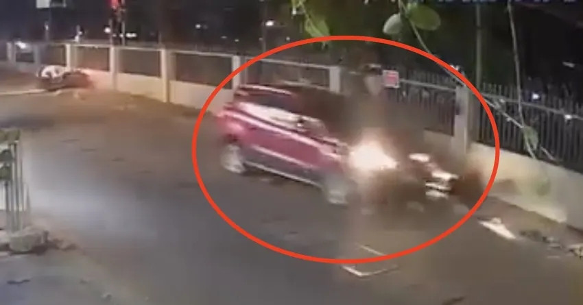 Ô tô tông 2 xe máy khiến 4 người bị thương, tài xế loạng choạng bước ra