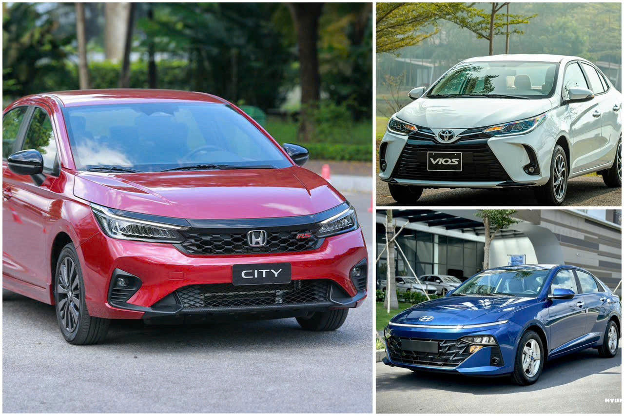 Phân khúc sedan cỡ B: Chọn Toyota Vios, Hyundai Accent hay Honda City?
