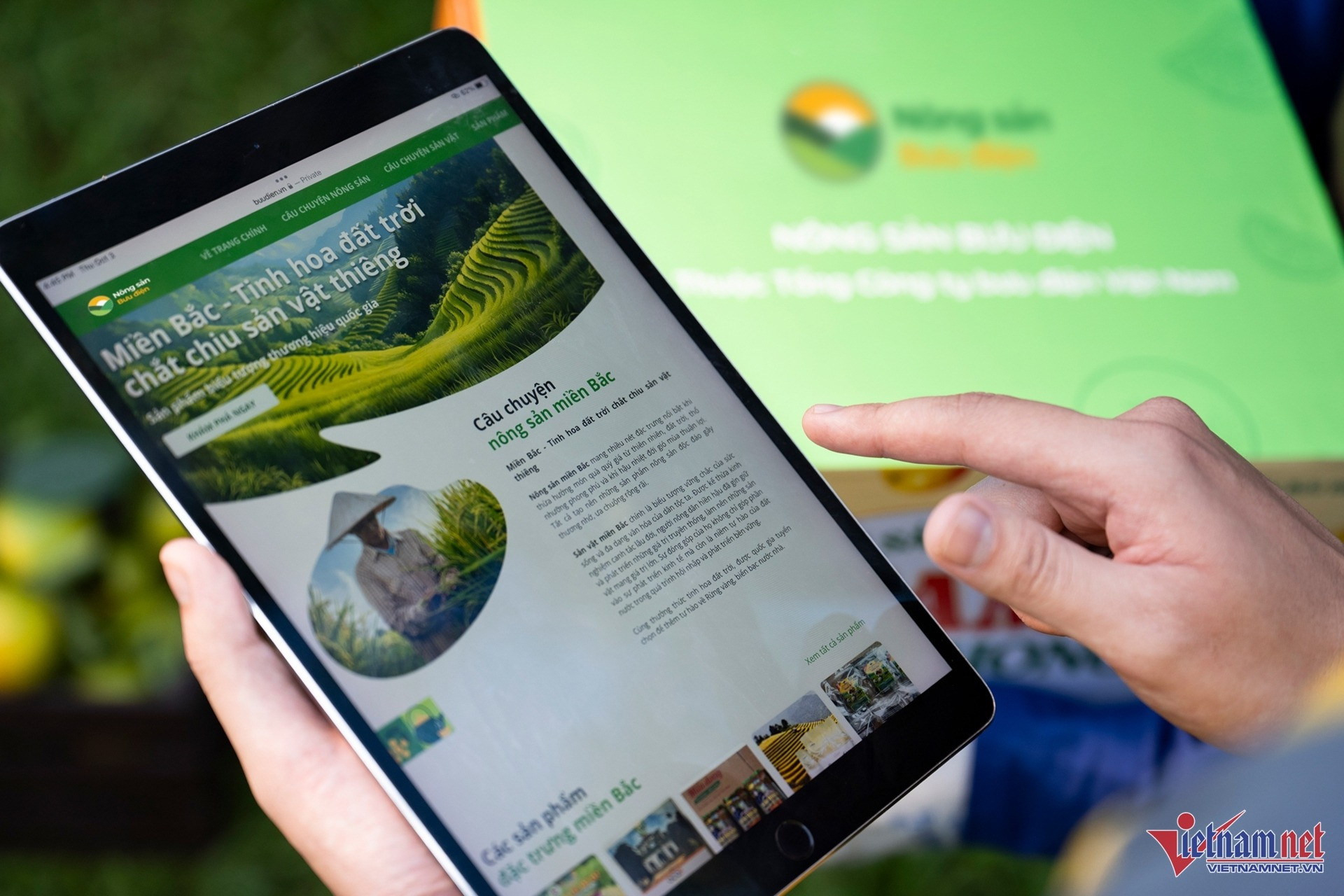 Hợp tác xã, hộ kinh doanh học cách đưa sản phẩm OCOP lên sàn thương mại điện tử 3 W-san nong san Buu dien 1.jpg