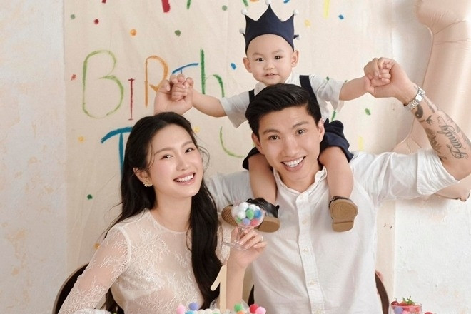 Doãn Hải My và Đoàn Văn Hậu mở tiệc mừng sinh nhật con trai, có NSƯT Quang Thắng góp mặt