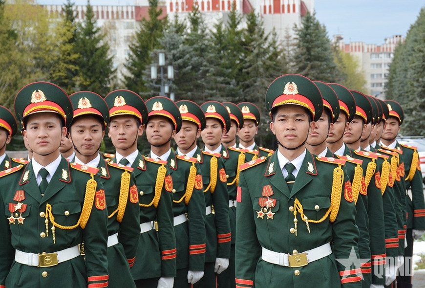 Đoàn Quân đội nhân dân Việt Nam chuẩn bị cho buổi sơ duyệt Lễ duyệt binh trên Quảng trường Đỏ