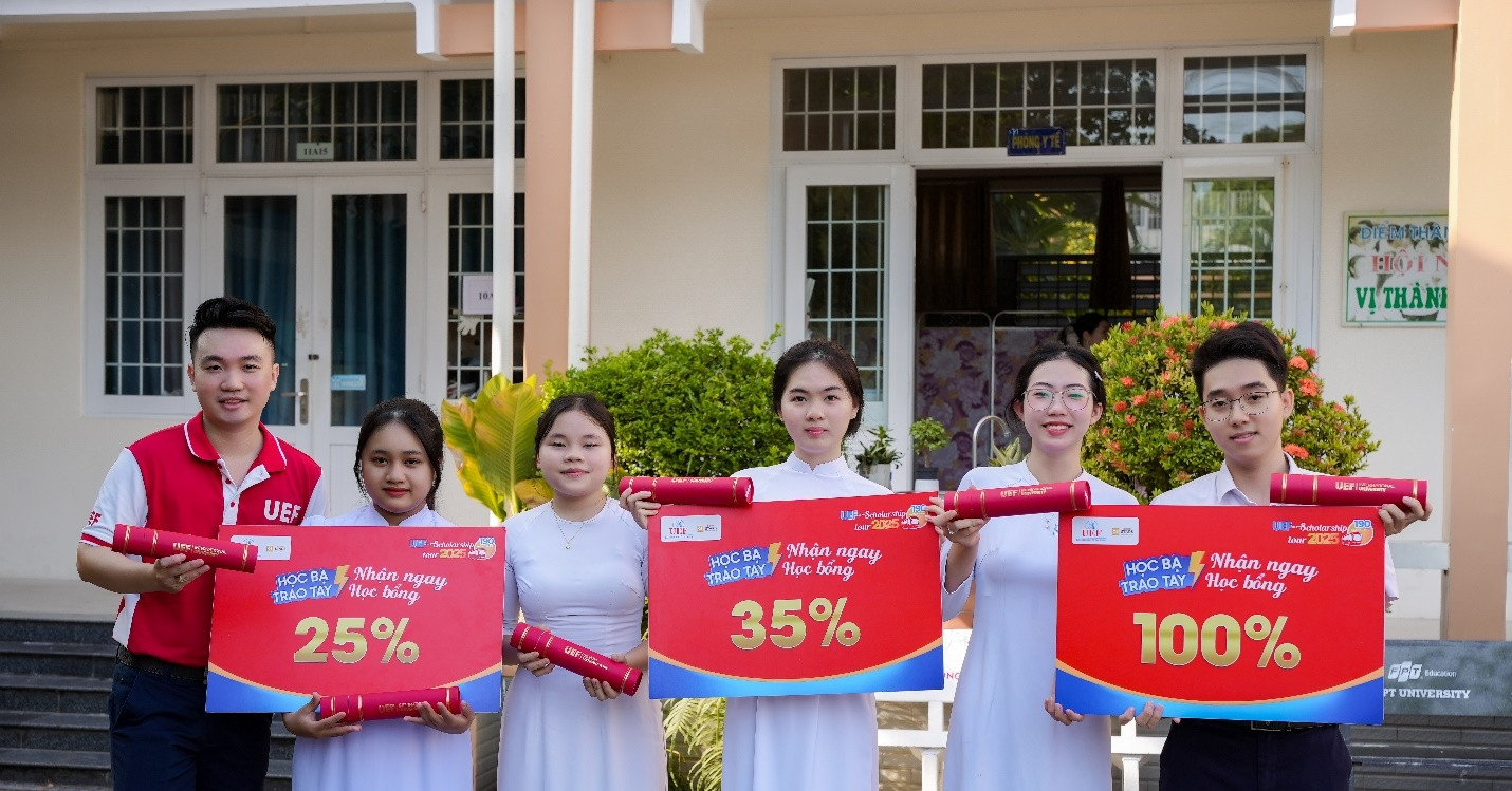 UEF trao tặng học bổng năm 2025, mang niềm vui sớm đến với thí sinh