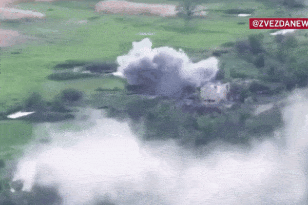 Video pháo binh, UAV Nga đánh sập 2 cứ điểm của Ukraine ở Donetsk