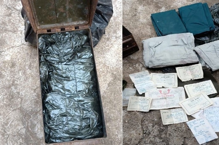 Cựu binh 90 tuổi bùi ngùi ngắm kỷ vật mình giấu trong hang đá hơn 50 năm trước