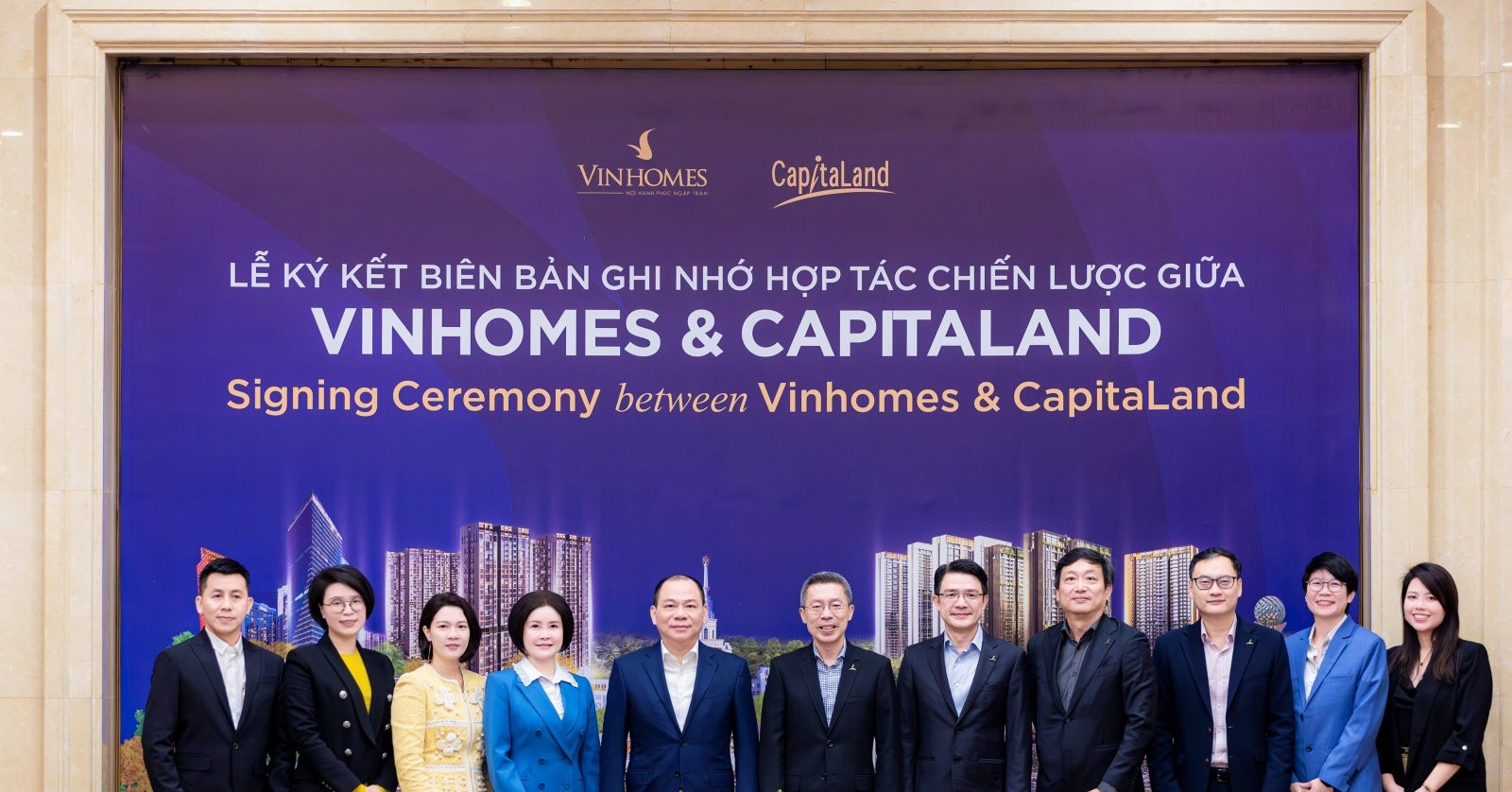 Vinhomes và CapitaLand Development hợp tác toàn diện trong lĩnh vực bất động sản
