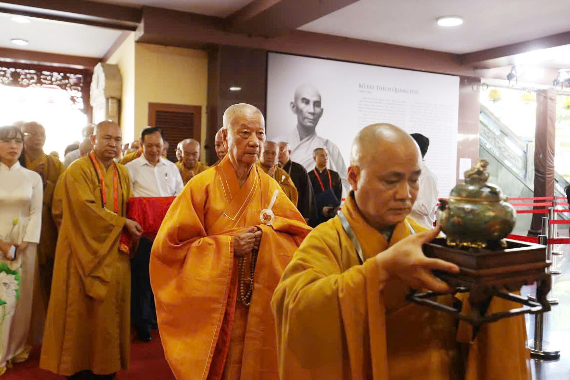 Xá lợi trái tim Bồ tát Thích Quảng Đức được cung thỉnh về Việt Nam Quốc Tự