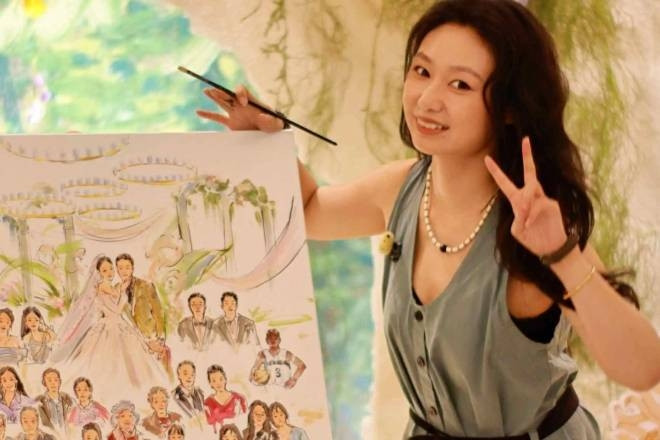 Cô gái kiếm bộn tiền nhờ nghề 'đứng một chỗ trong đám cưới'