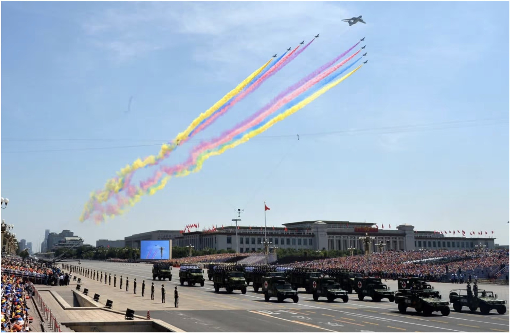 duyệt binh TQ. Ảnh: Xinhua