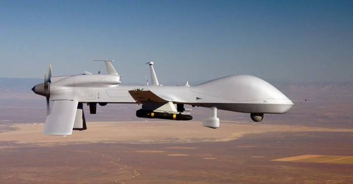 Máy bay không người lái Grey Eagle MQ 1C. Ảnh Quân đội Mỹ.jpg